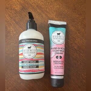 Goat Milk Hand Soap and Cream Set - Sea Treasure & Water Love